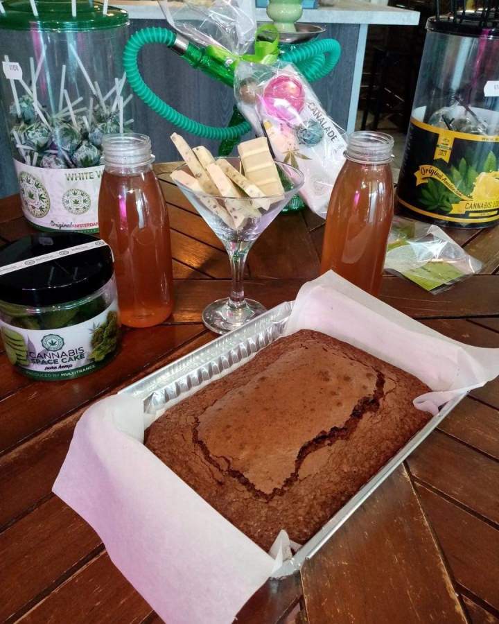 Brownie CBD au caramel salé Guadeloupe