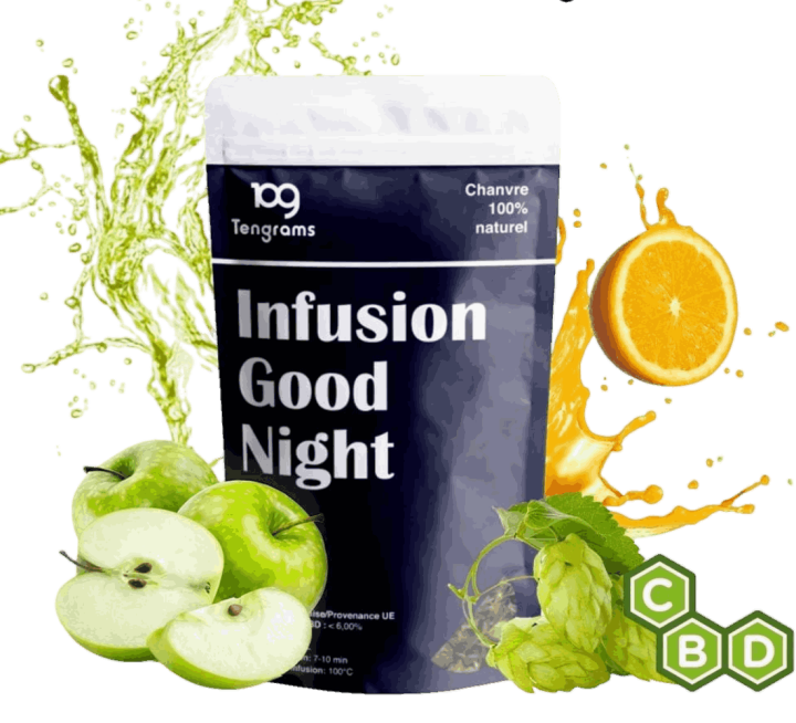 Infusion CBD pour sommeil Guadeloupe