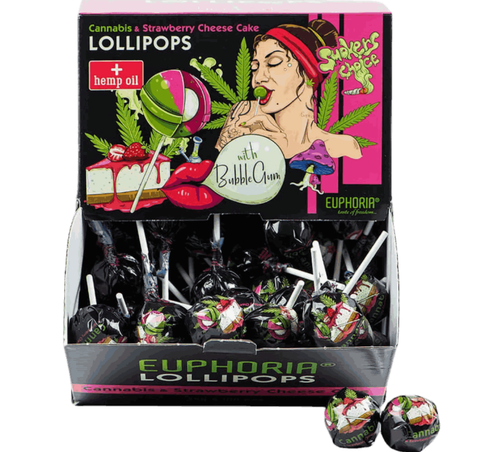 Bonbons sucettes au CBD Guadeloupe 